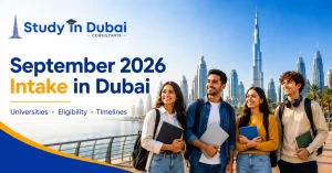 Students planning for the September 2026 intake in Dubai universities
