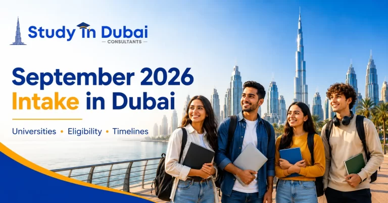 Students planning for the September 2026 intake in Dubai universities